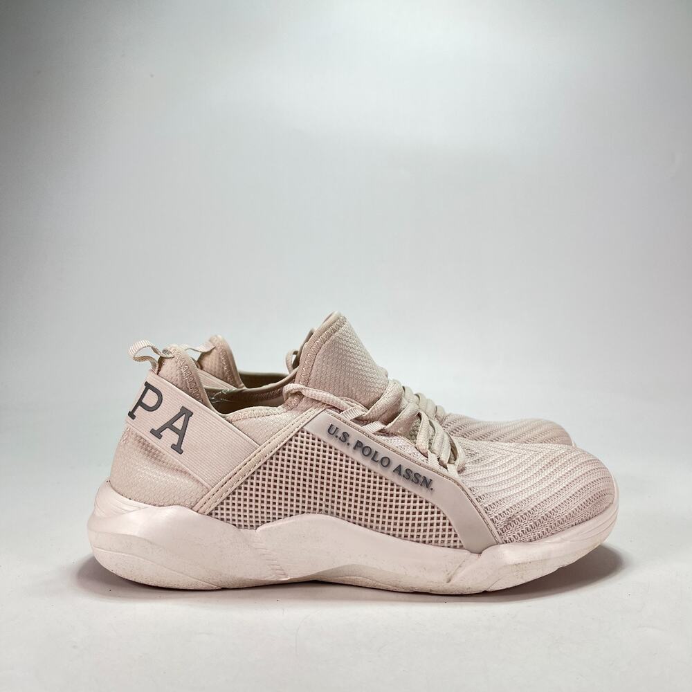 U.S. Polo Assn. Kala CK Knit Blush Pink Lace up Sneakers Women's 7.5